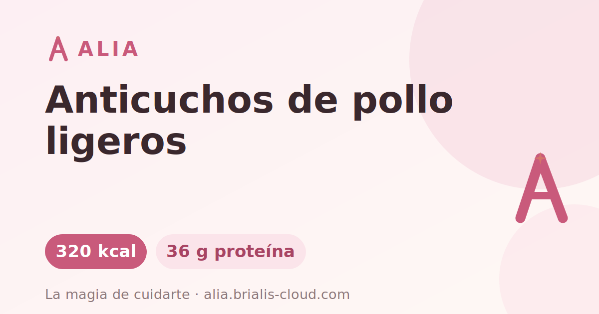 Anticuchos de pollo ligeros