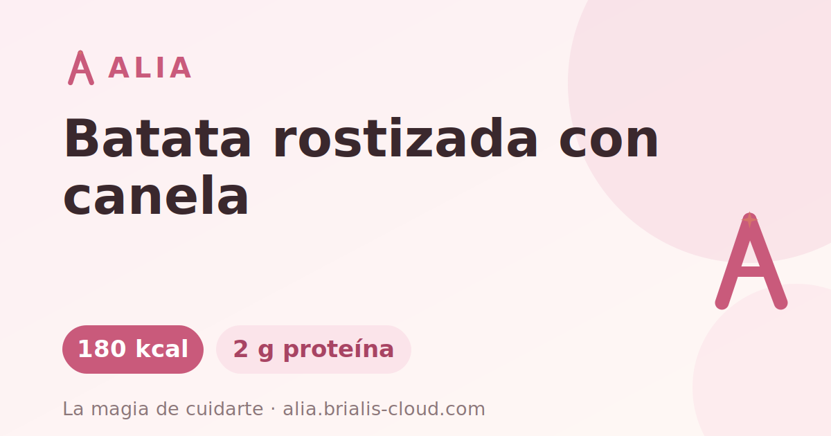 Batata rostizada con canela