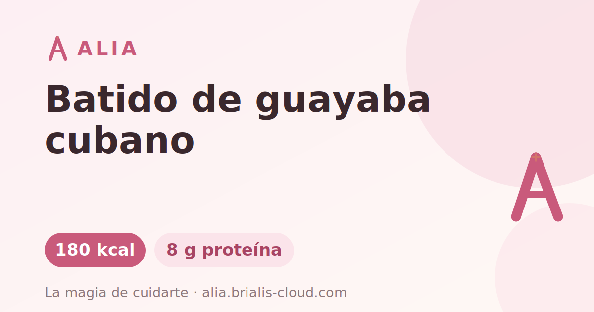 Batido de guayaba cubano
