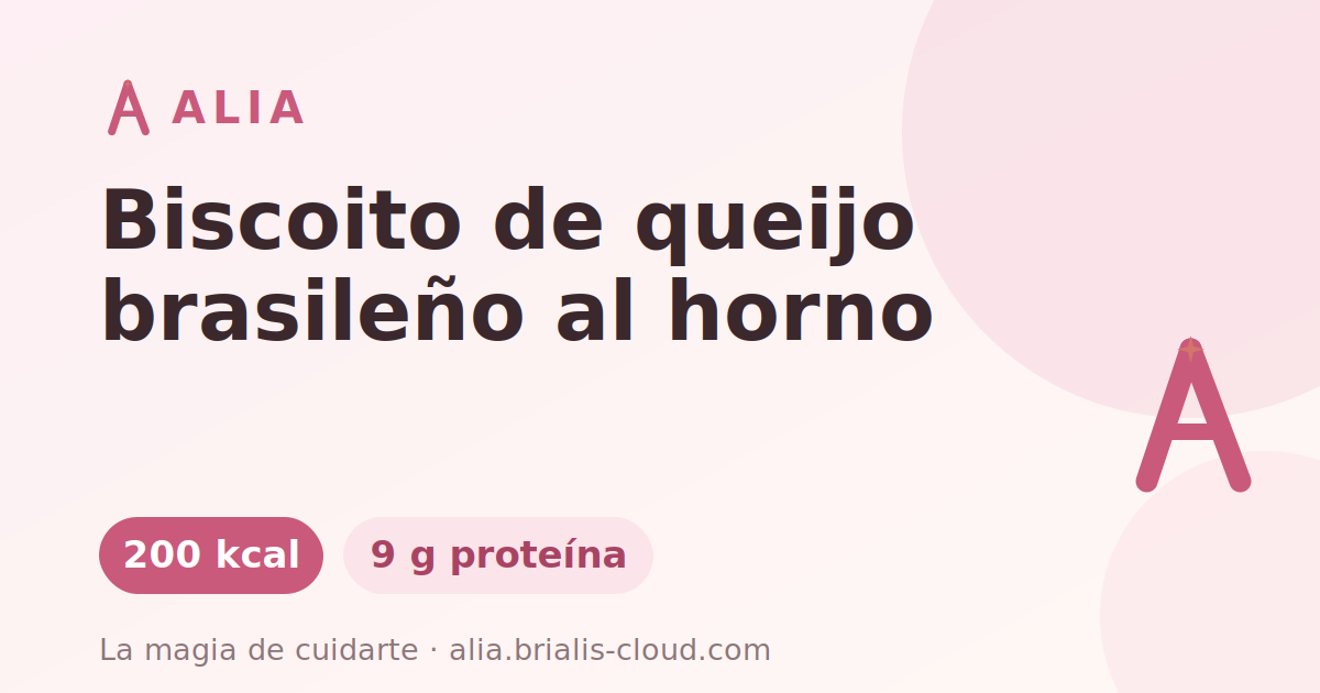 Biscoito de queijo brasileño al horno