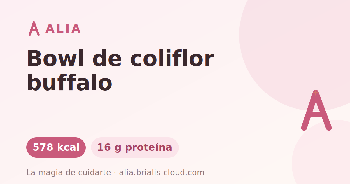 Bowl de coliflor buffalo