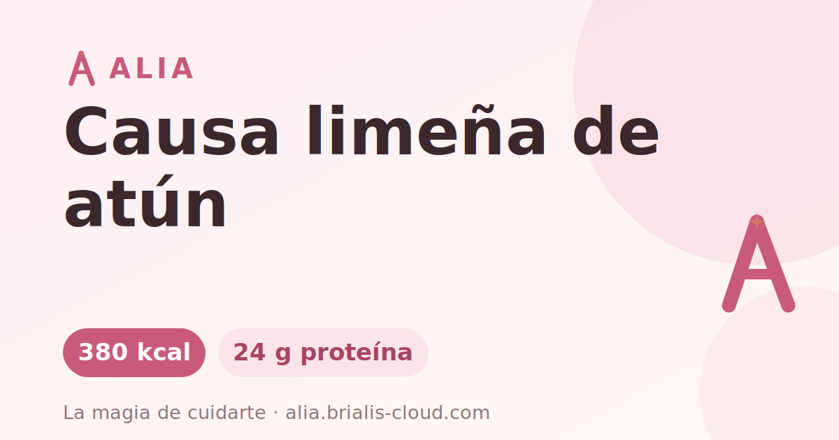 Causa limeña de atún
