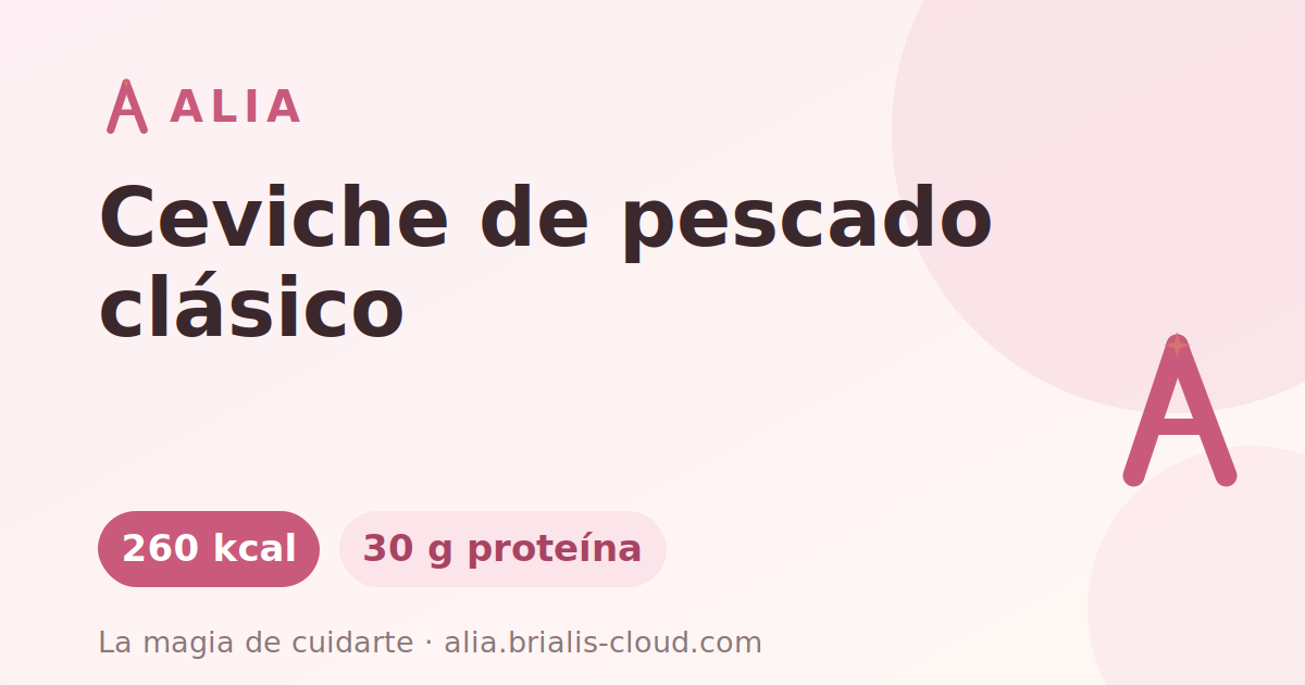 Ceviche de pescado clásico