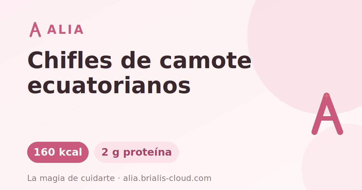 Chifles de camote ecuatorianos