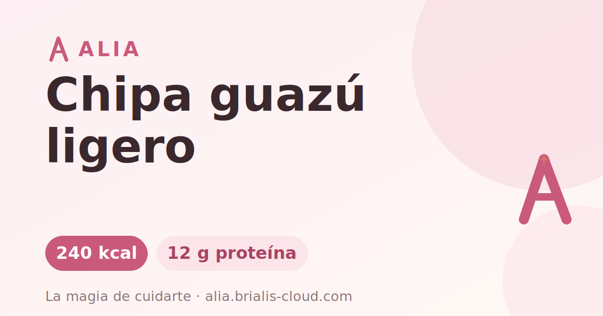 Chipa guazú ligero