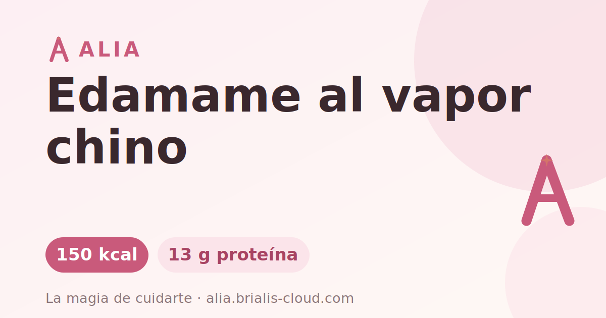 Edamame al vapor chino