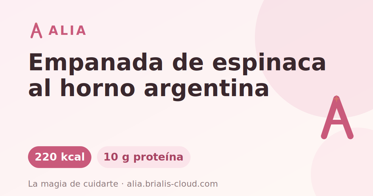 Empanada de espinaca al horno argentina