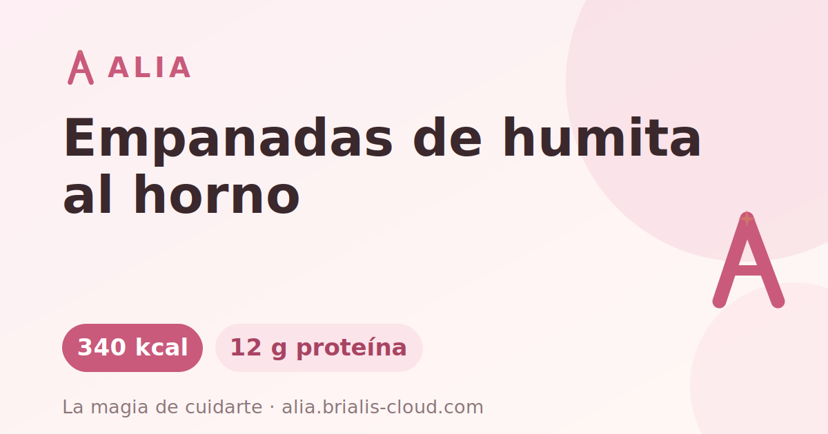 Empanadas de humita al horno