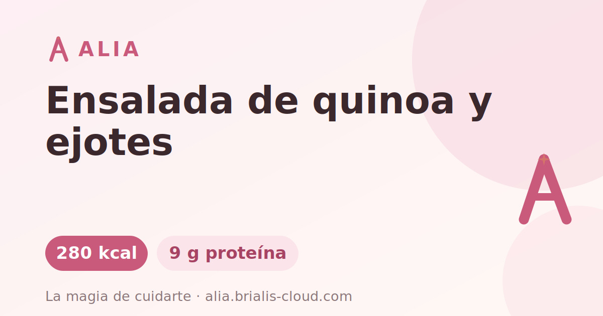 Ensalada de quinoa y ejotes