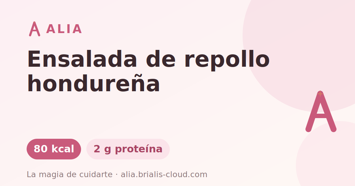 Ensalada de repollo hondureña