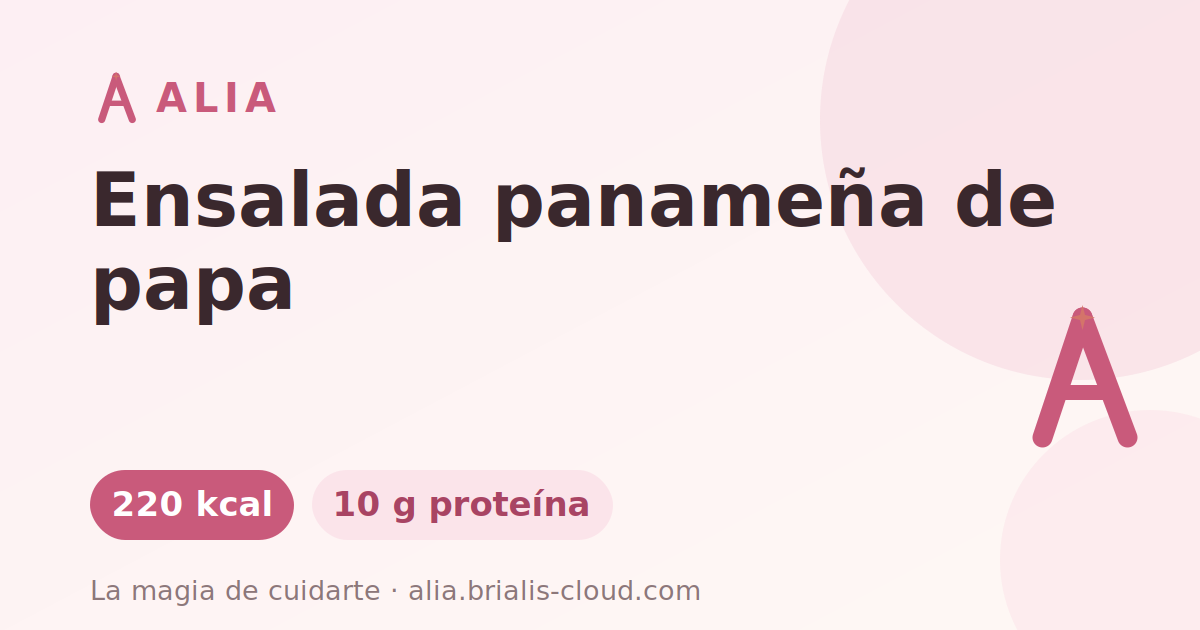 Ensalada panameña de papa