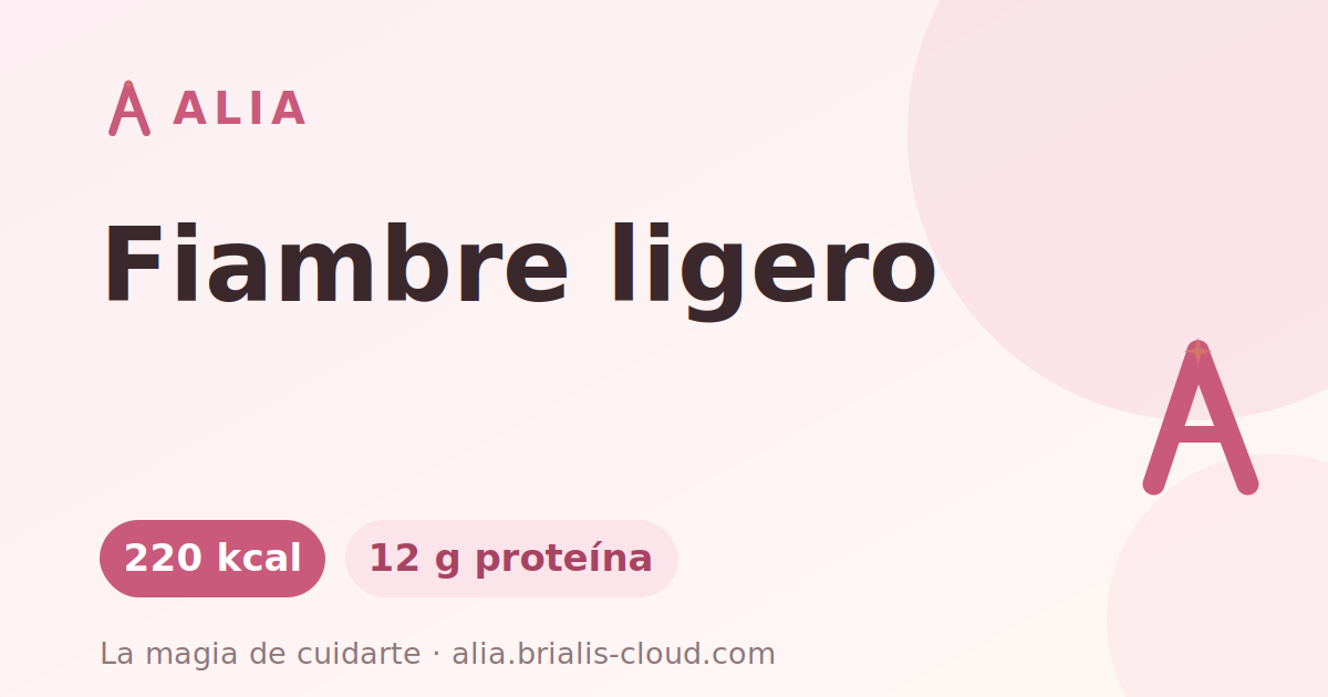Fiambre ligero