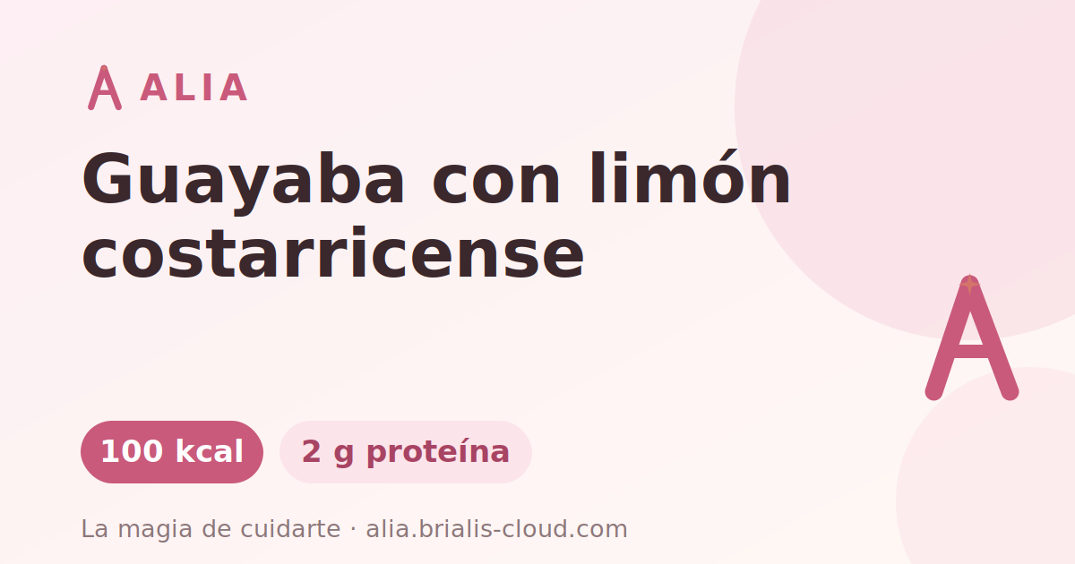 Guayaba con limón costarricense