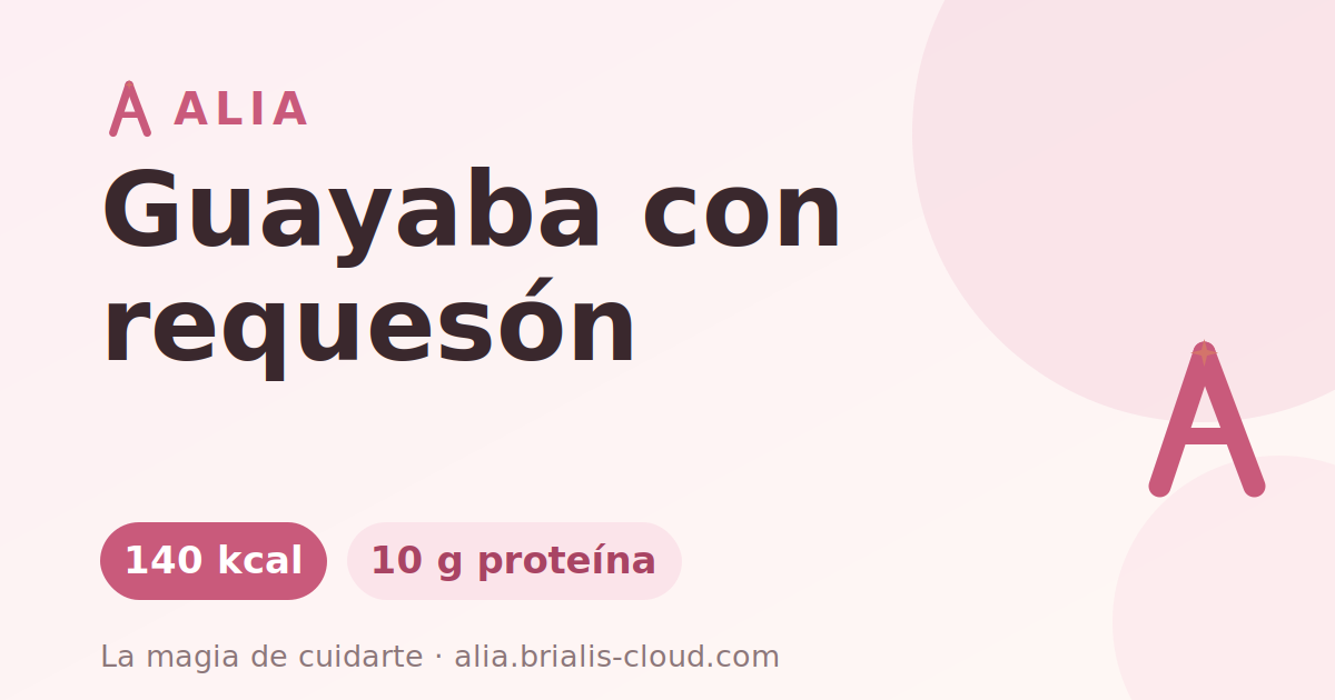 Guayaba con requesón