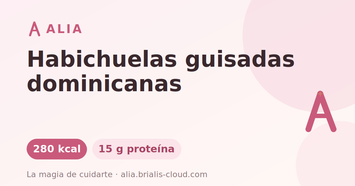Habichuelas guisadas dominicanas