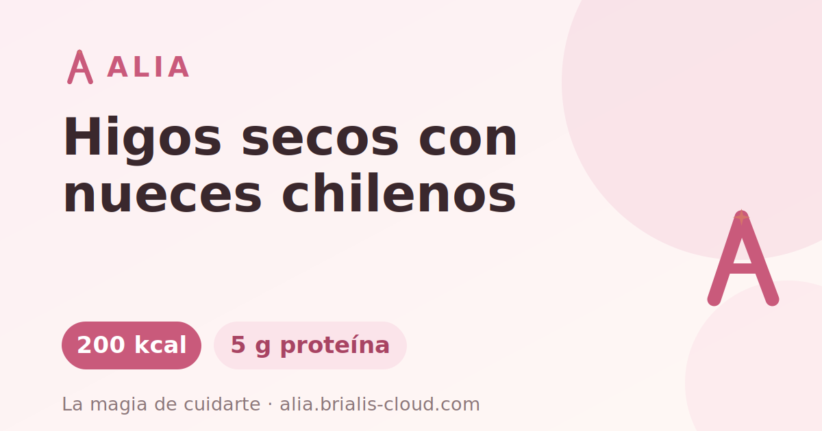 Higos secos con nueces chilenos