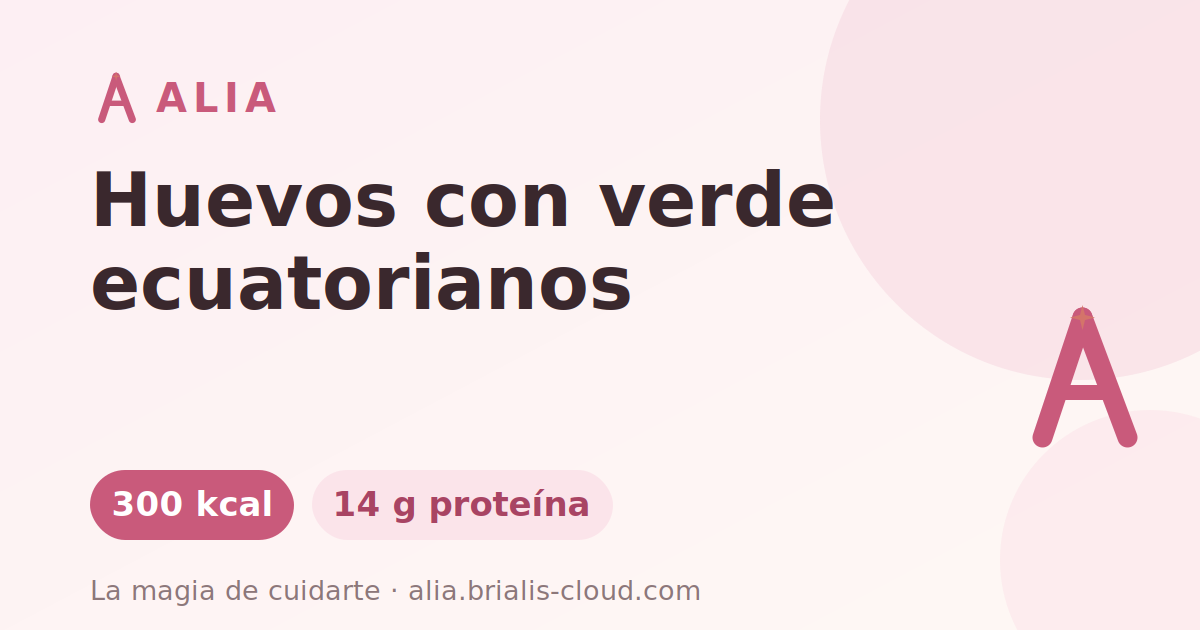 Huevos con verde ecuatorianos