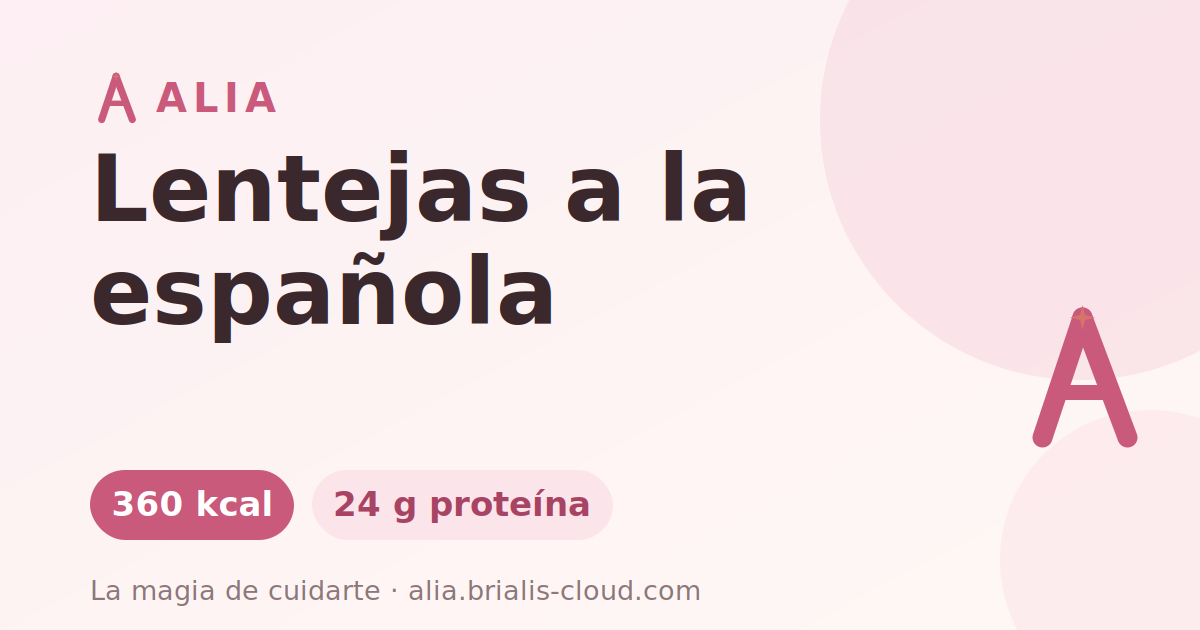 Lentejas a la española