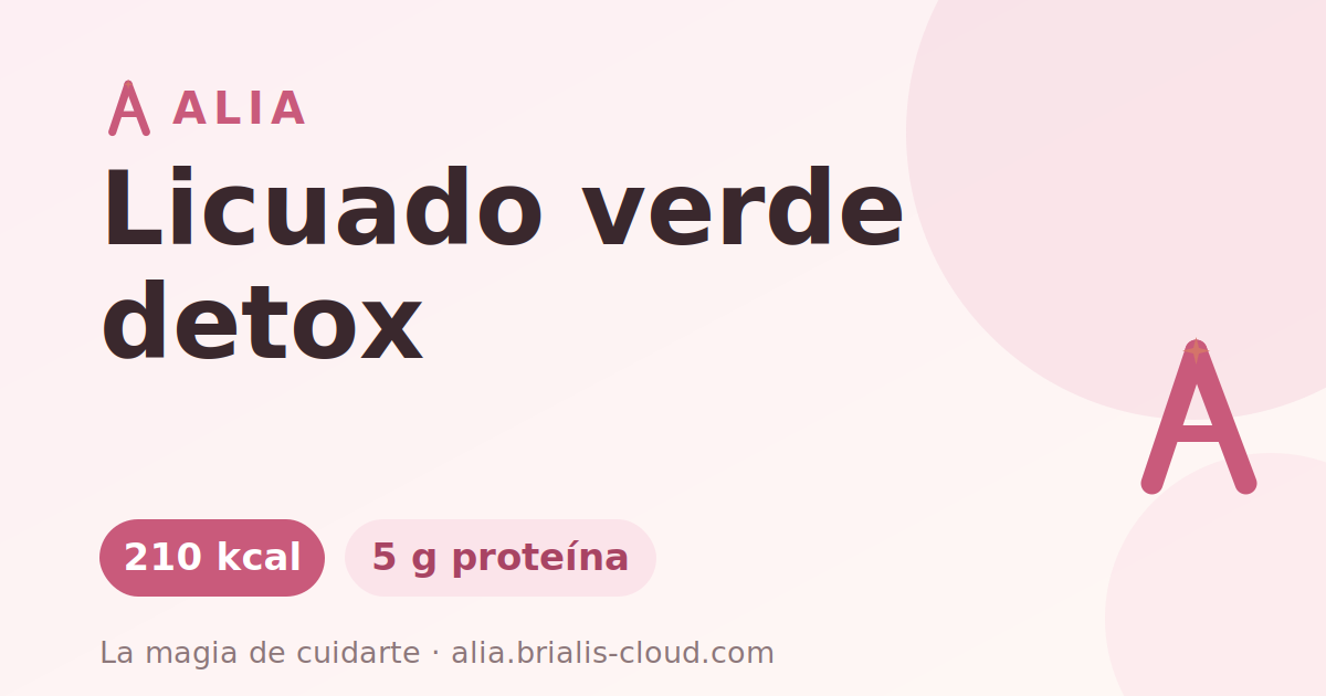 Licuado verde detox