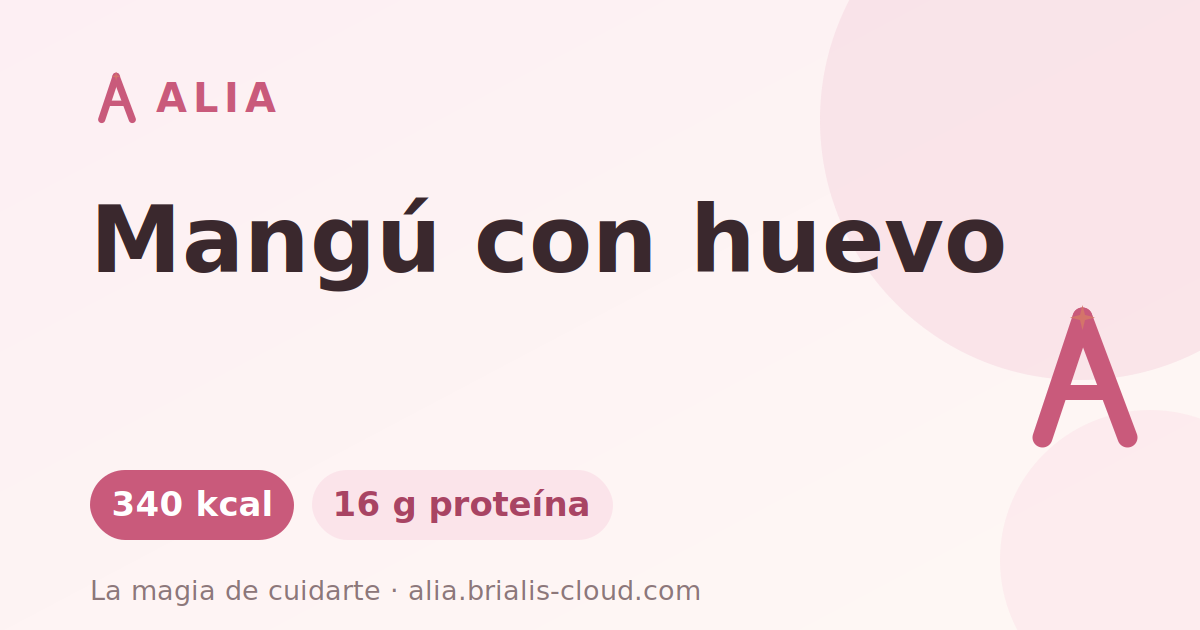 Mangú con huevo