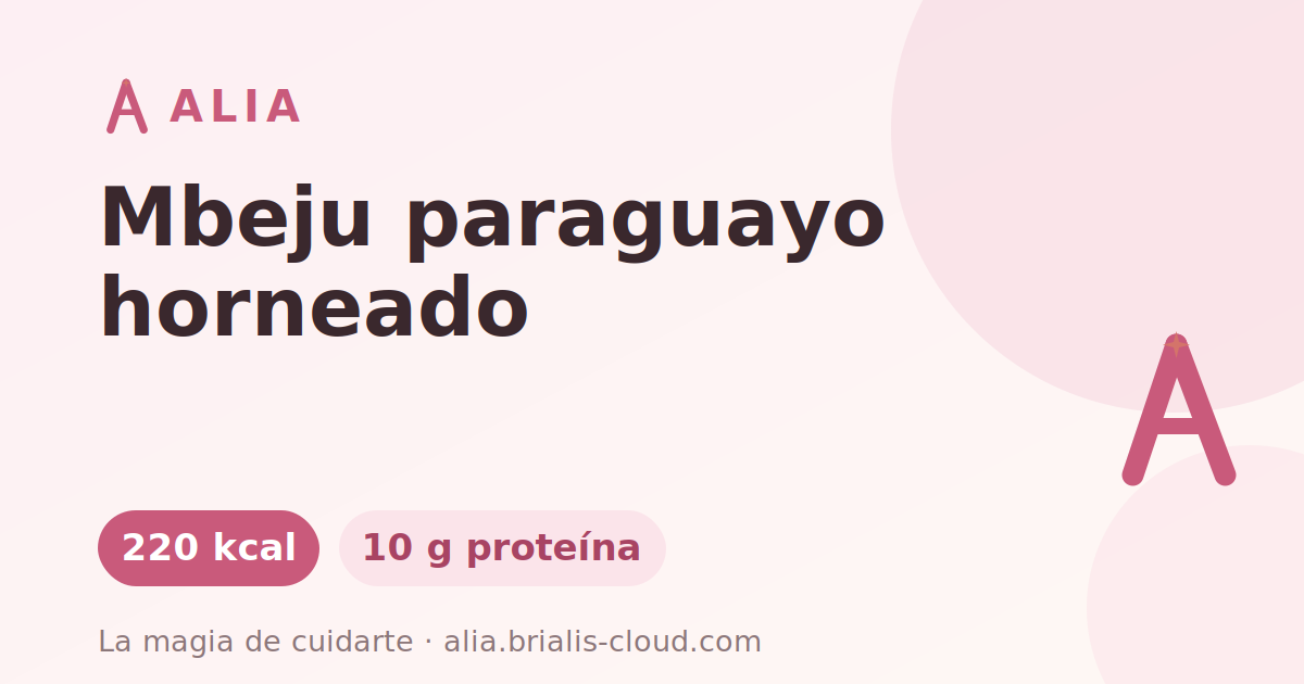 Mbeju paraguayo horneado