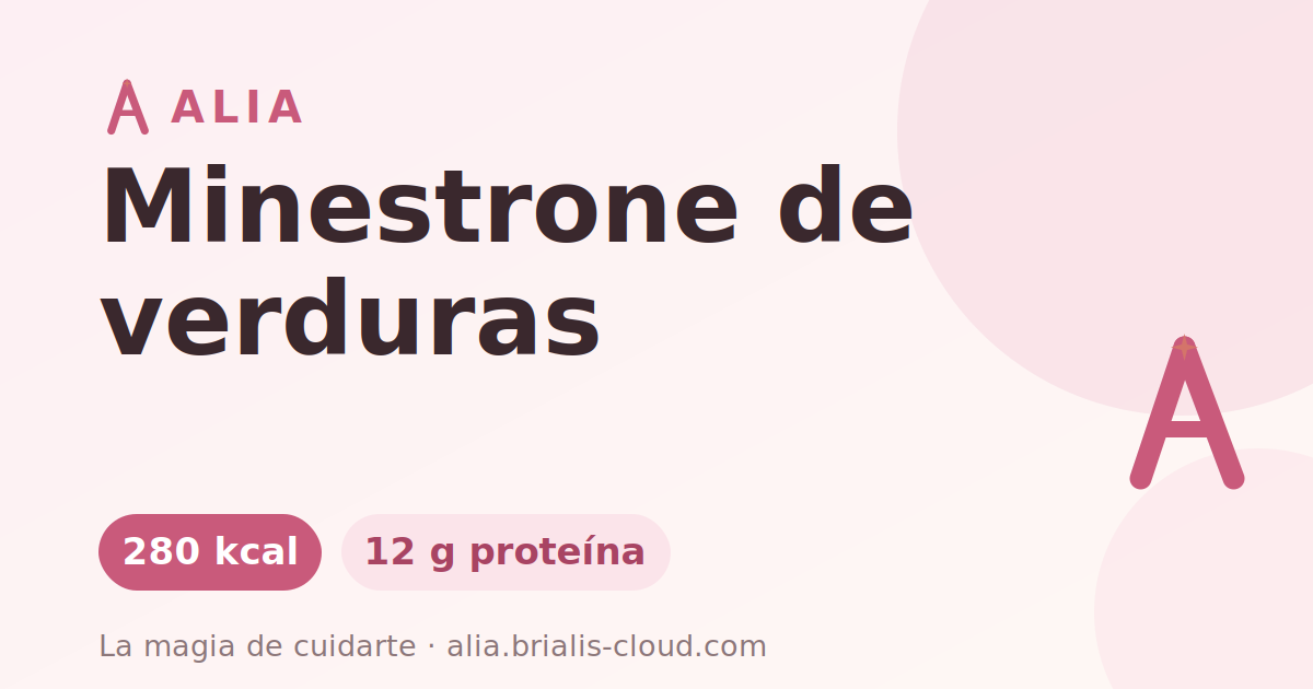 Minestrone de verduras