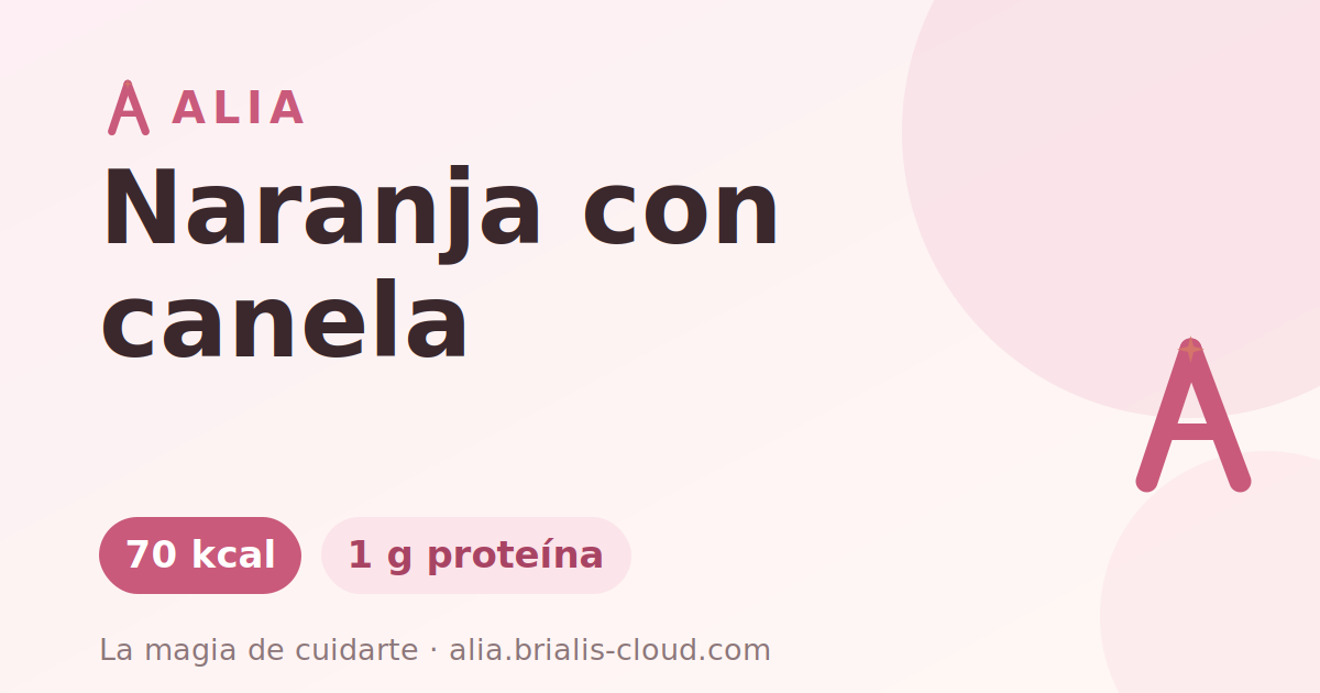 Naranja con canela