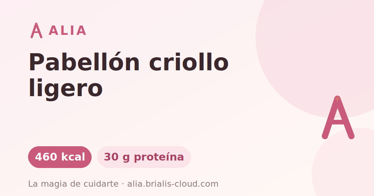 Pabellón criollo ligero