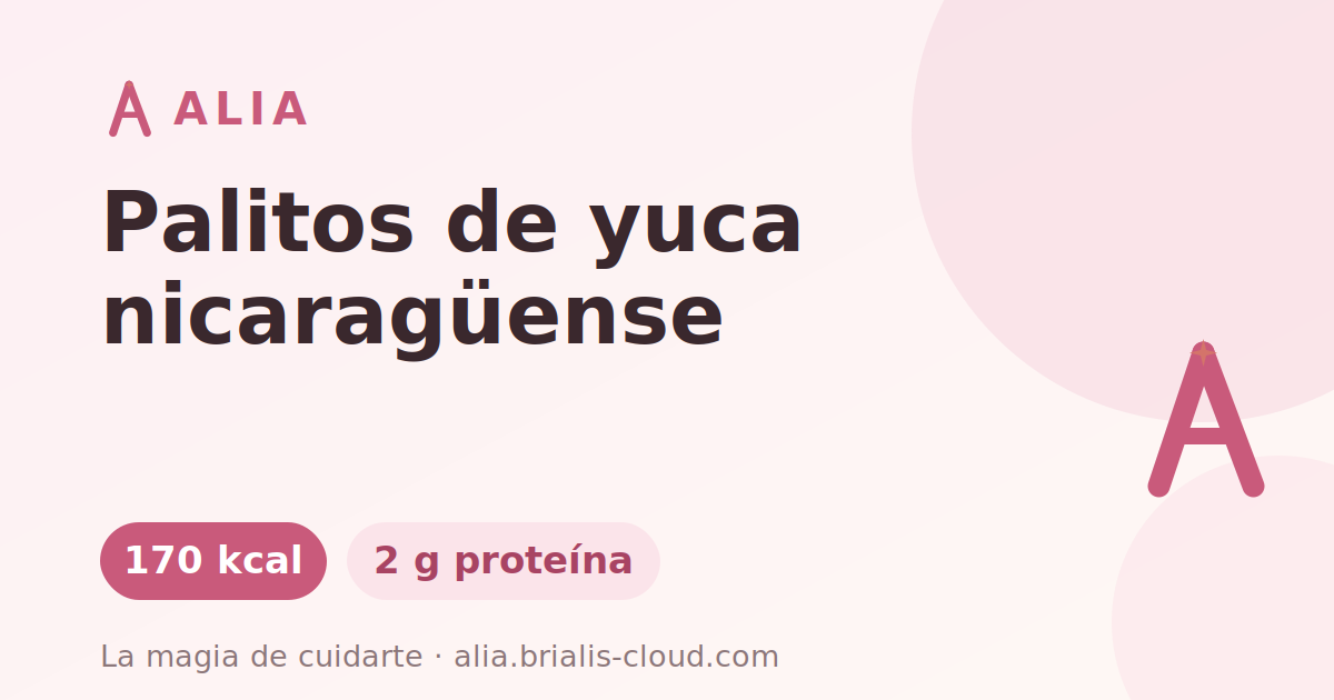 Palitos de yuca nicaragüense