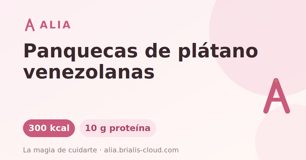 Panquecas de plátano venezolanas