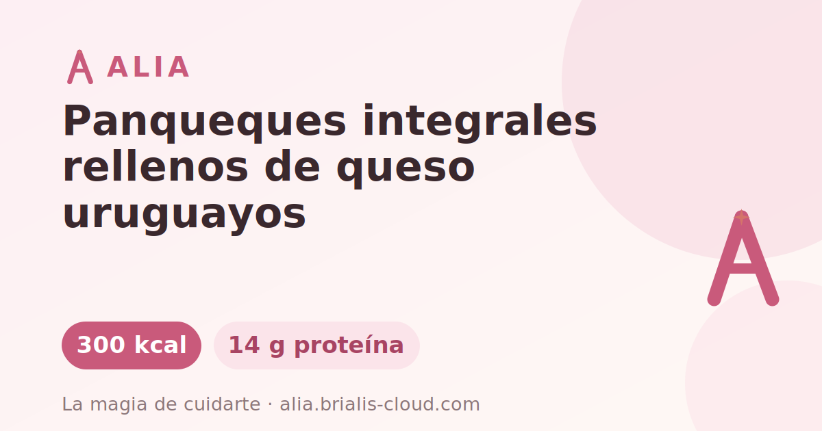 Panqueques integrales rellenos de queso uruguayos