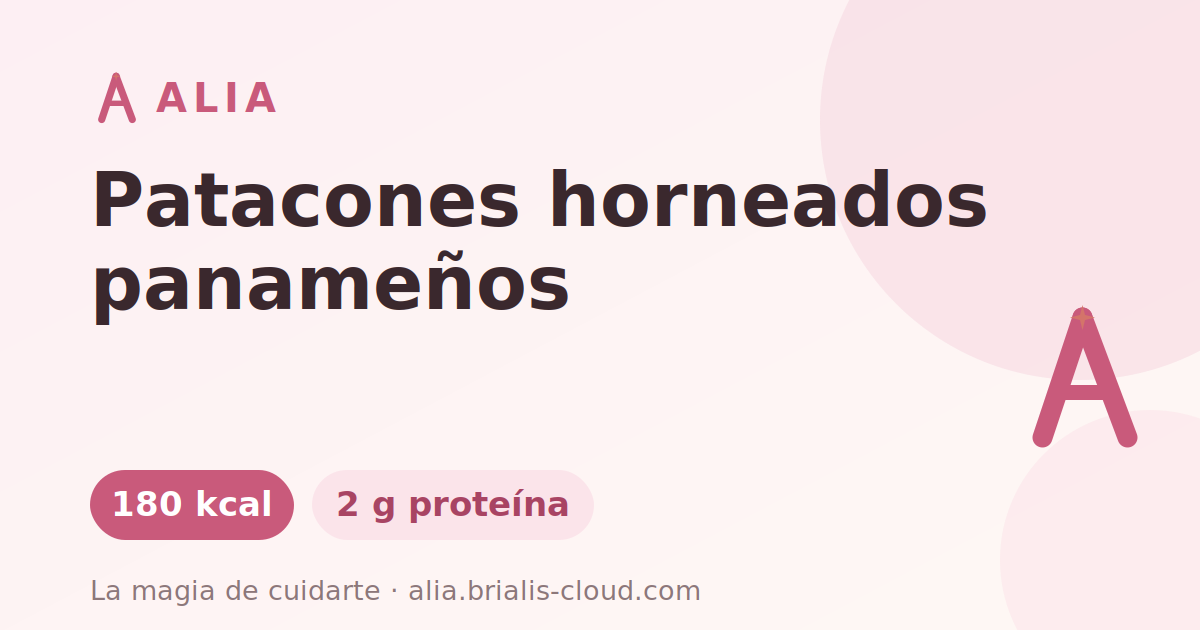 Patacones horneados panameños
