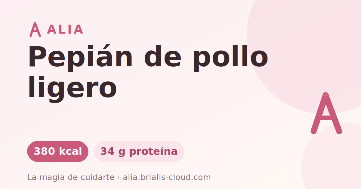 Pepián de pollo ligero