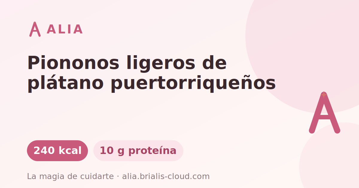 Piononos ligeros de plátano puertorriqueños