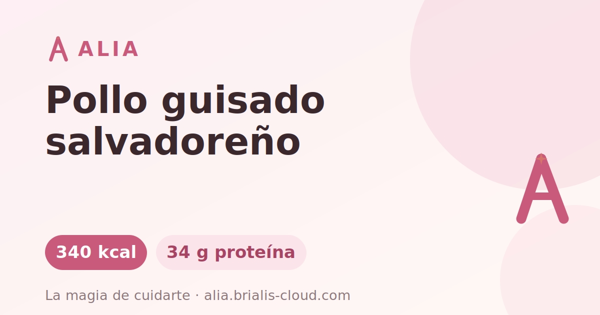 Pollo guisado salvadoreño