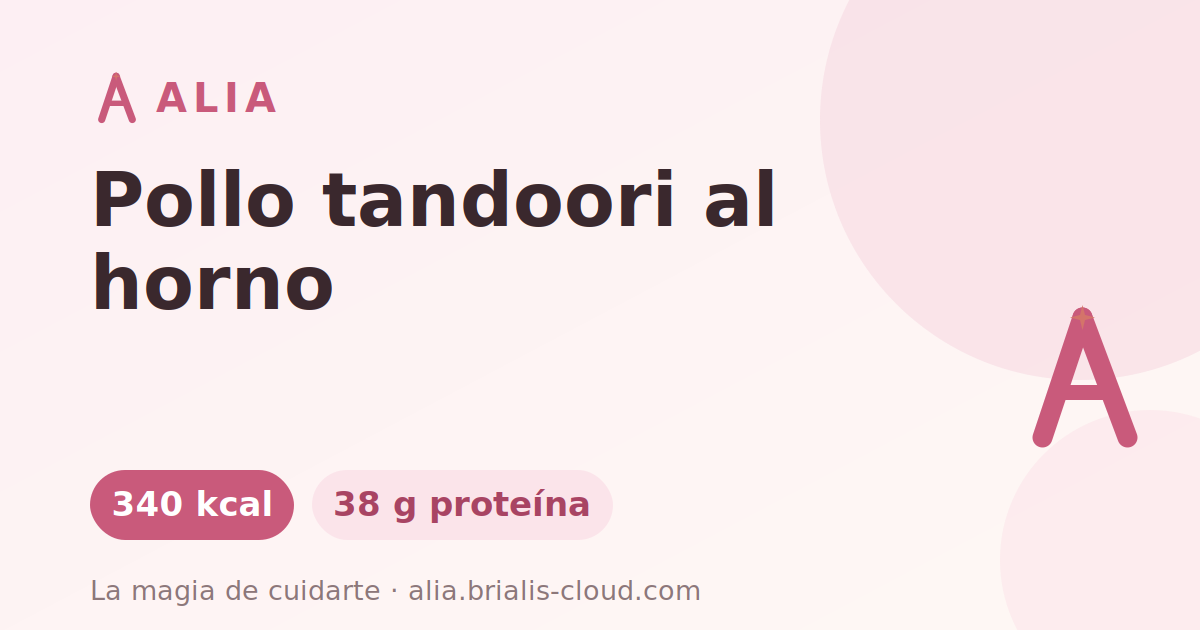 Pollo tandoori al horno