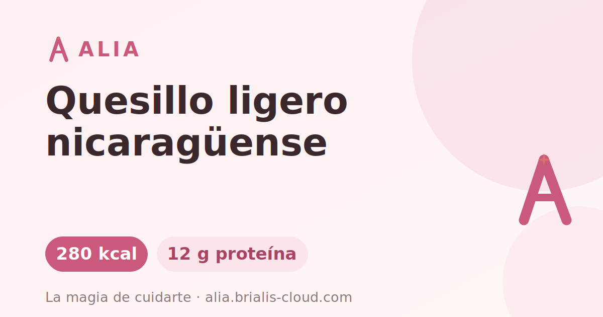 Quesillo ligero nicaragüense