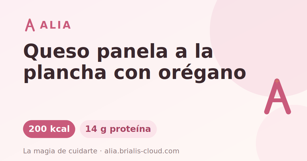 Queso panela a la plancha con orégano