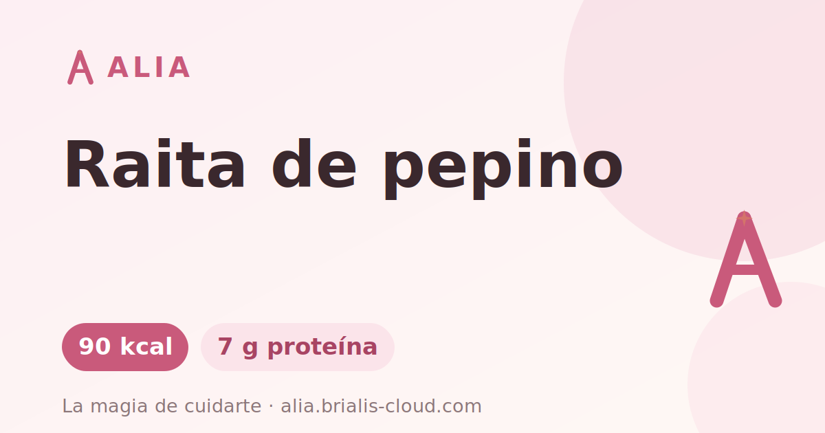 Raita de pepino