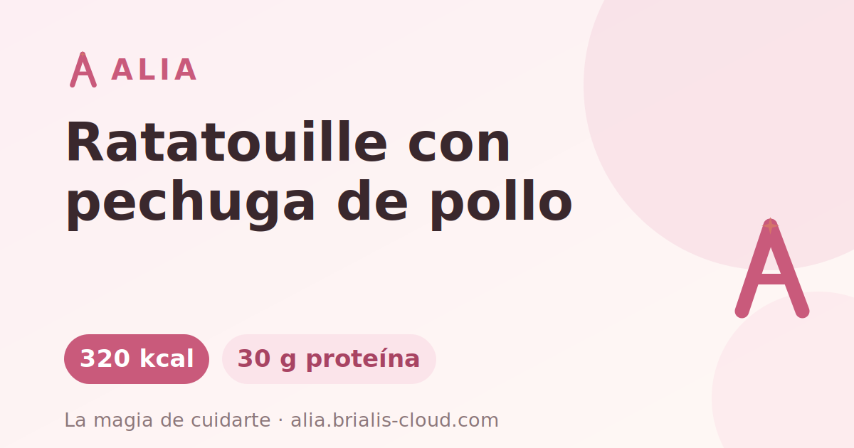 Ratatouille con pechuga de pollo