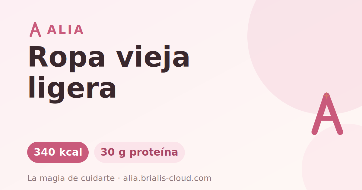 Ropa vieja ligera