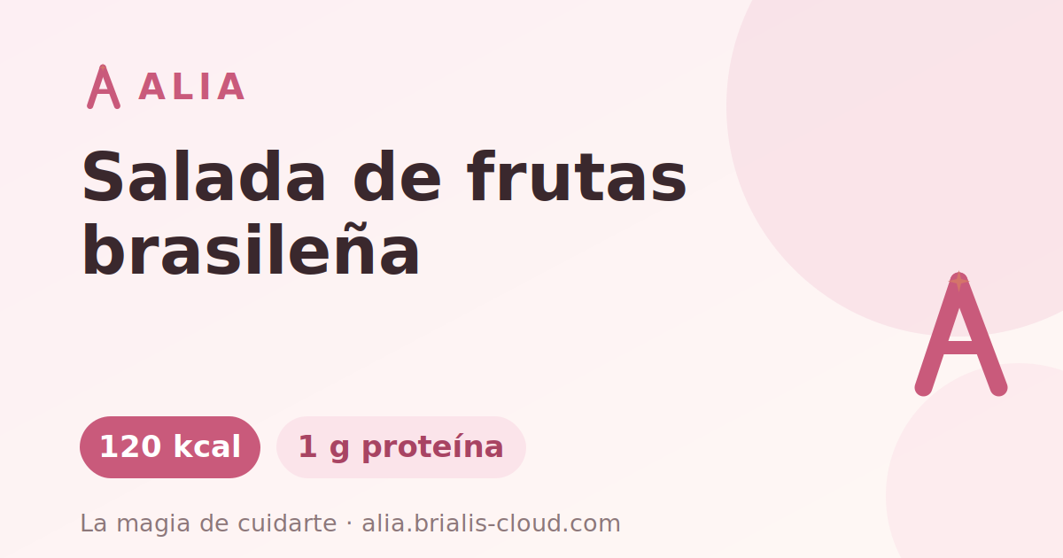Salada de frutas brasileña