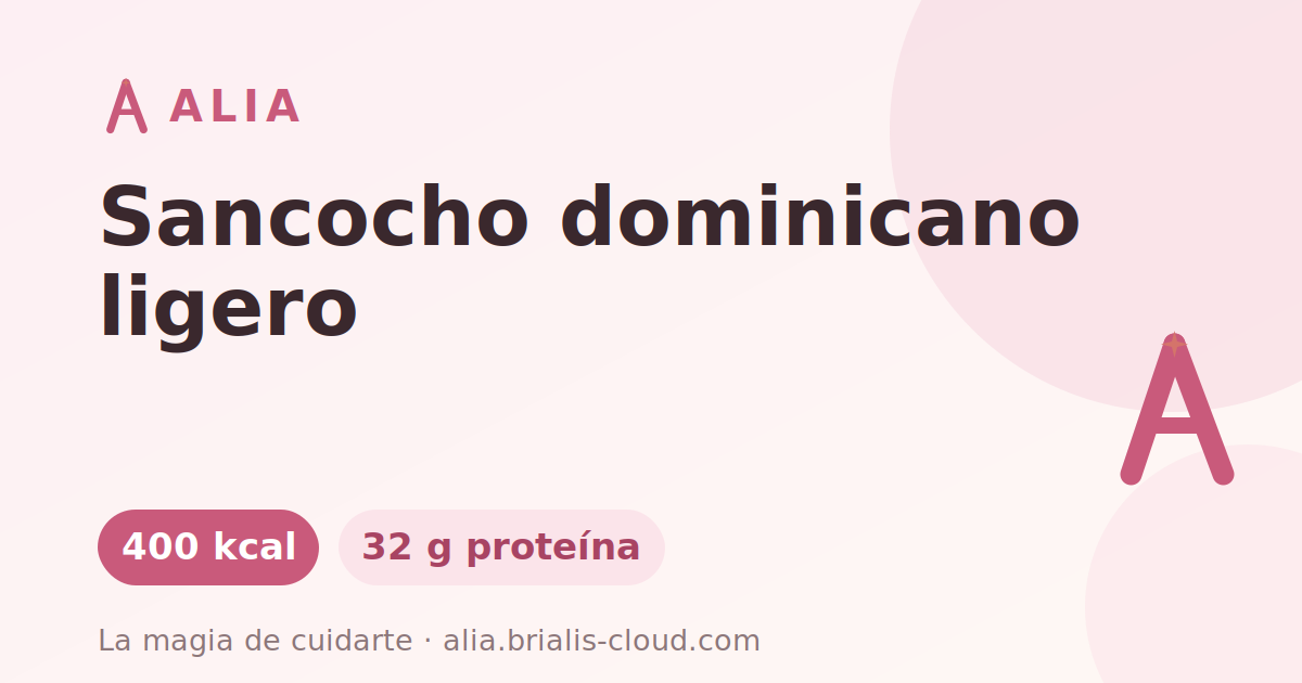 Sancocho dominicano ligero