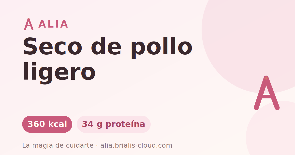Seco de pollo ligero