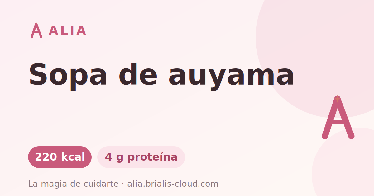 Sopa de auyama