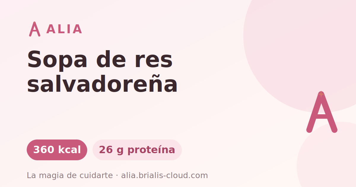Sopa de res salvadoreña