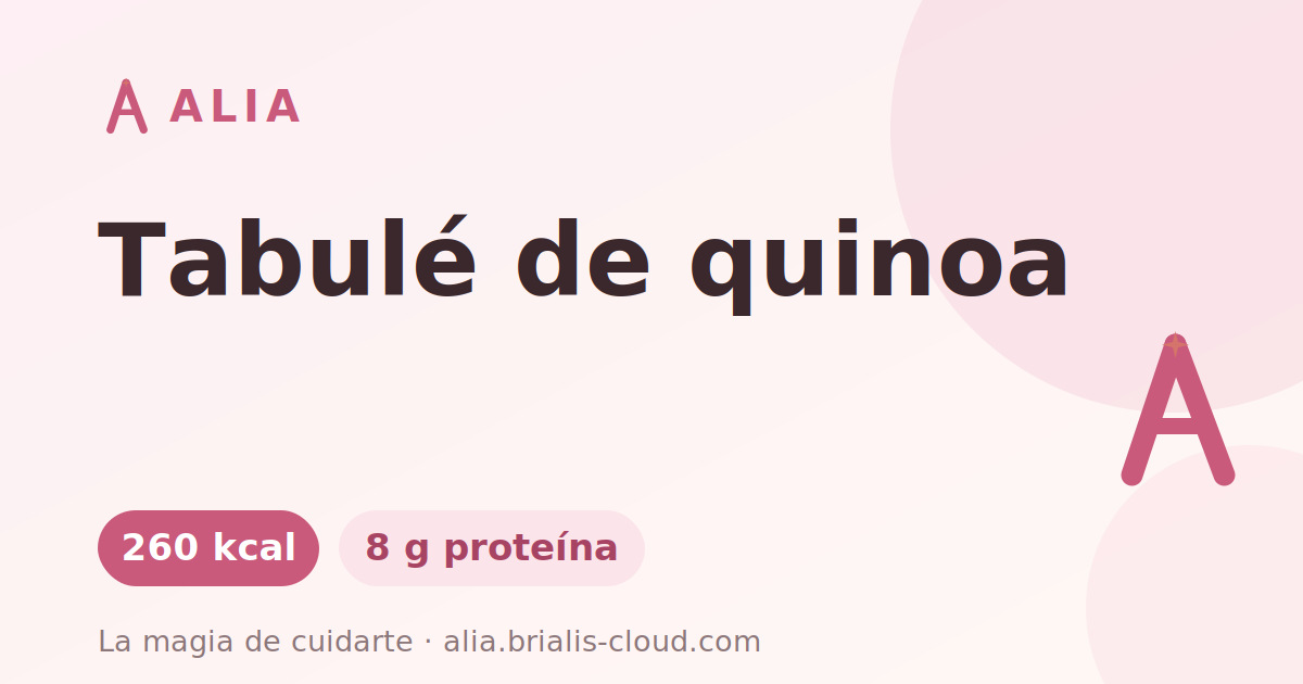 Tabulé de quinoa