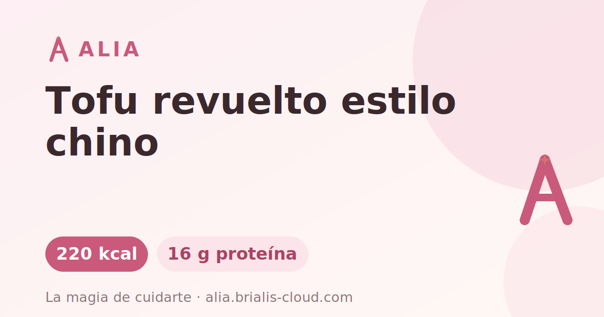 Tofu revuelto estilo chino