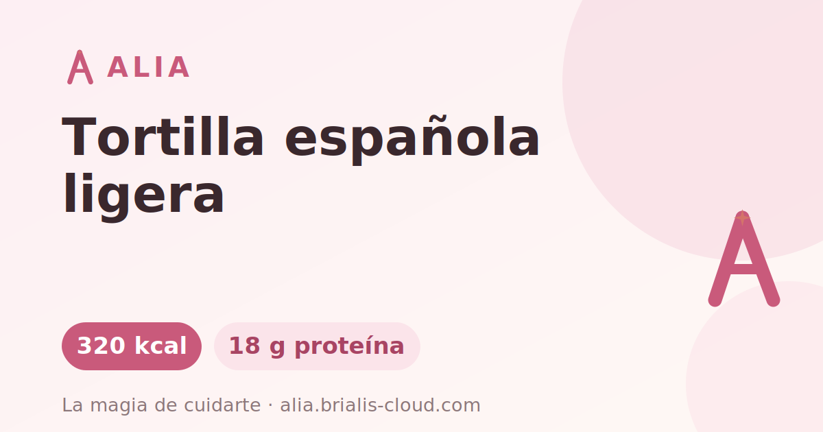 Tortilla española ligera