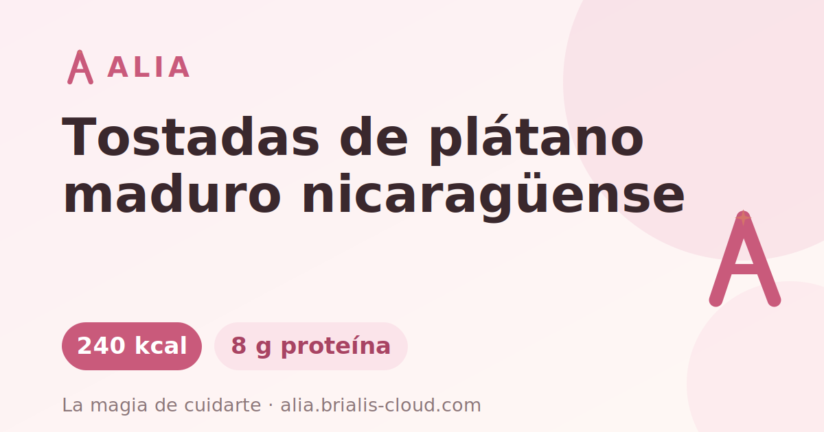 Tostadas de plátano maduro nicaragüense